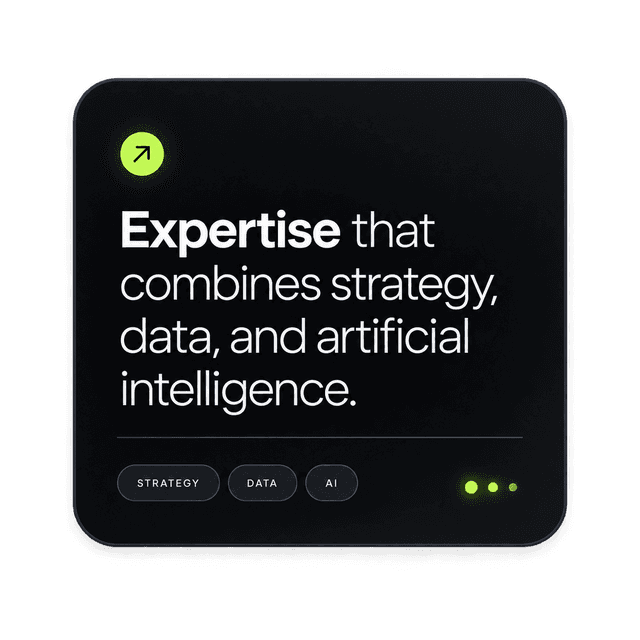 Expertise that combines strategy, data and artificial intelligence